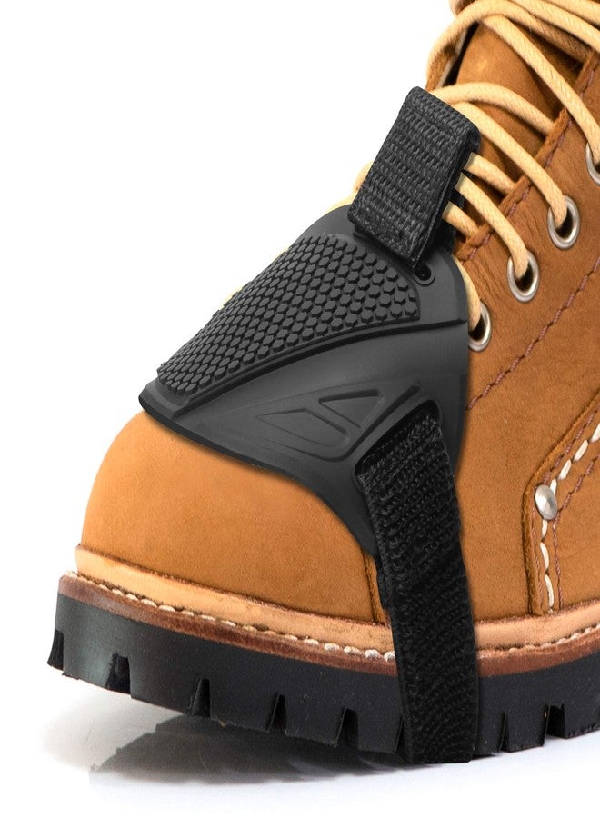 Coitak وسادة تغيير السرعات للدراجات النارية من كويتاك، غطاء واقي لأحذية الدراجات النارية، واقيات مطاطية لذراع تغيير السرعات (أسود) - Image 1